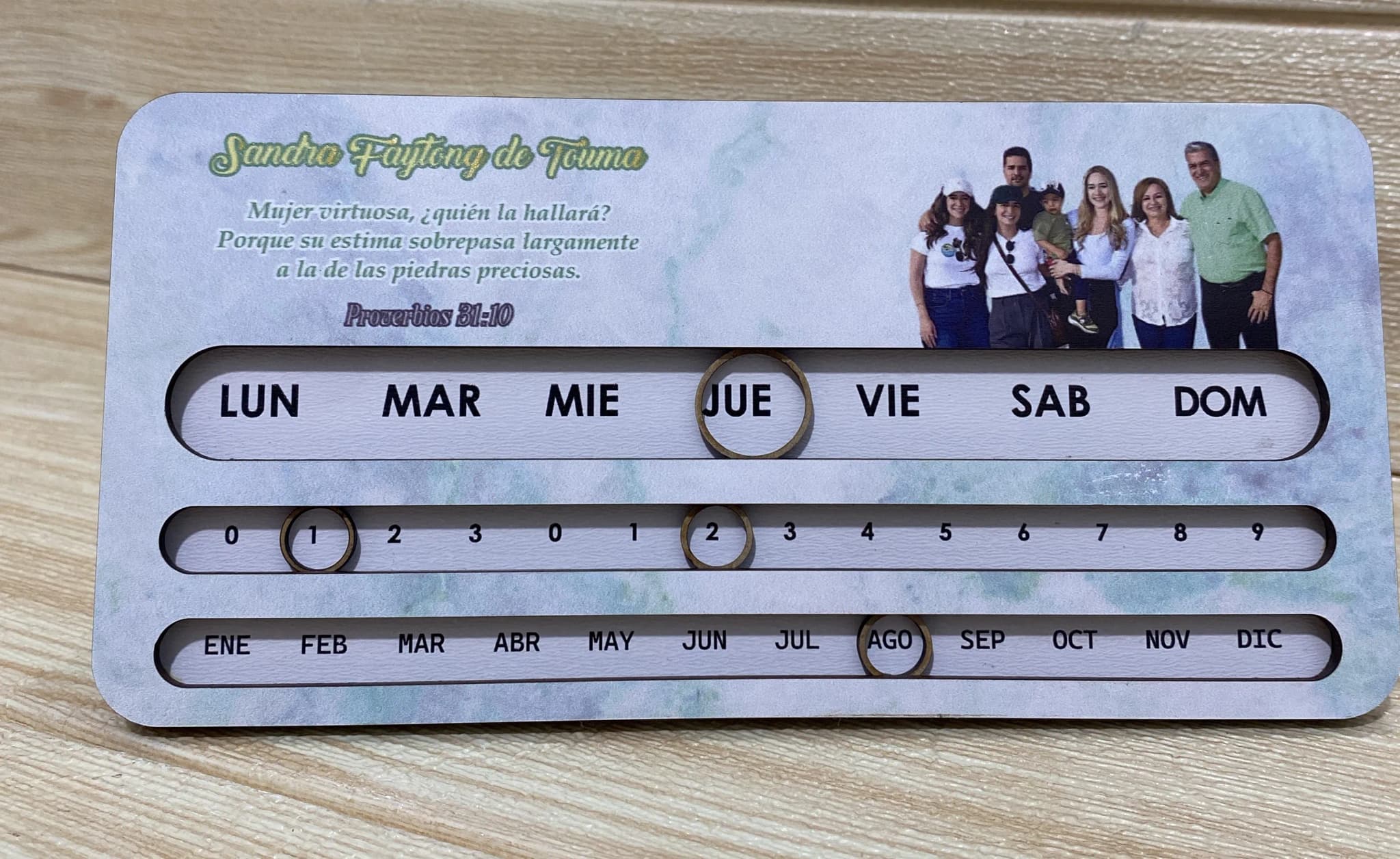 CALENDARIO ETERNO PERSONALIZADO 